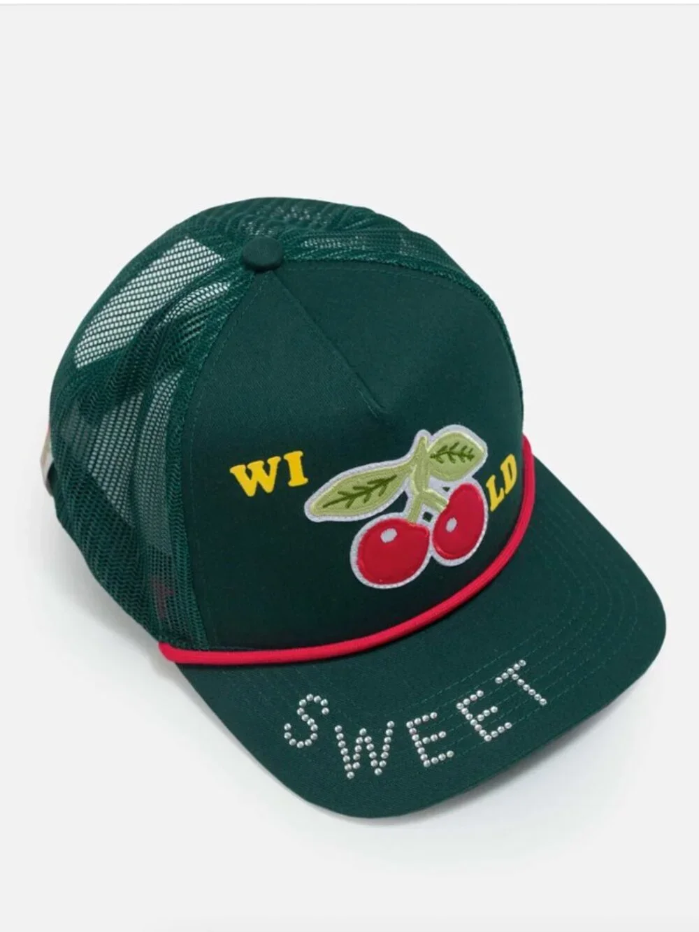 MOTHER DENIM The 10-4 Wild Cherries Trucker Hat NEW NWT